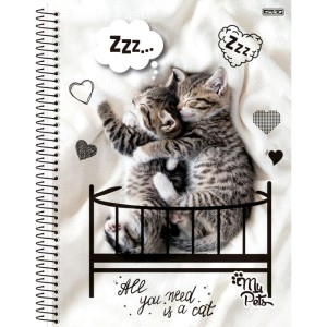 Caderno 01x1 Capa Dura My Pets 80f-109807-21775