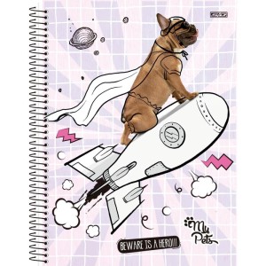 Caderno 01x1 Capa Dura My Pets 80f-109807-63455