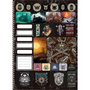 Caderno 01x1 Capa Dura Nordic 80f-109760-70467