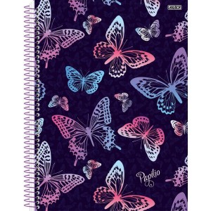 Caderno 01x1 Capa Dura Papilio Holografico 80f-109765-44274