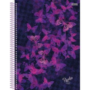 Caderno 01x1 Capa Dura Papilio Holografico 80f-109765-71460