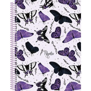 Caderno 01x1 Capa Dura Papilio Holografico 80f-109765-77897