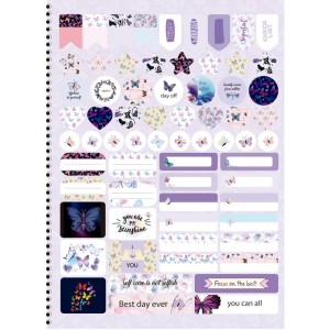 Caderno 01x1 Capa Dura Papilio Holografico 80f-109765-94776