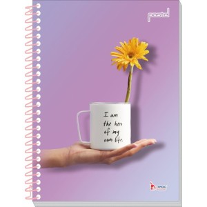 Caderno 01x1 Capa Dura Pastel 80 Folhas-100227-25434