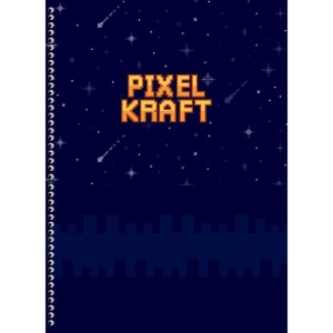 Caderno 01x1 Capa Dura Pixel Kraft 80f-109862-53773