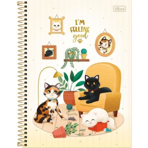 Caderno 01x1 Capa Dura Purrfect Cats 80fls.-109278-58925