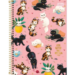 Caderno 01x1 Capa Dura Purrfect Cats 80fls.-109278-72630