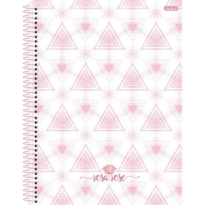 Caderno 01x1 Capa Dura Rosa Rose 80f-109770-19977