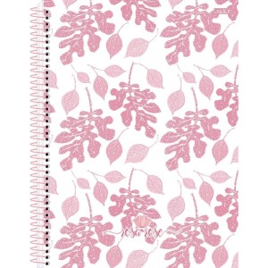 Caderno 01x1 Capa Dura Rosa Rose 80f-109770-24100