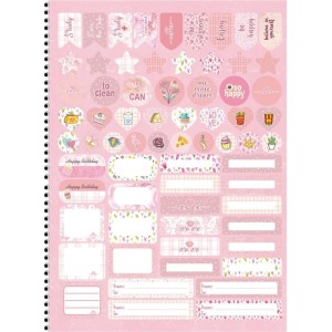 Caderno 01x1 Capa Dura Rosa Rose 80f-109770-27646