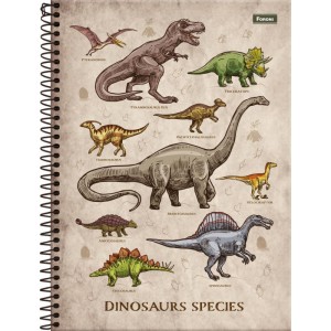 Caderno 01x1 Capa Dura Sauros  80f-110549-60529