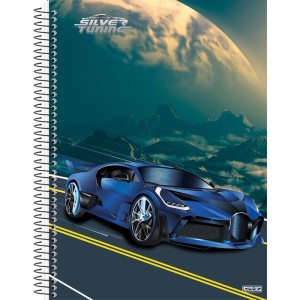 Caderno 01x1 Capa Dura Silver Tuning 80f-109846-66243