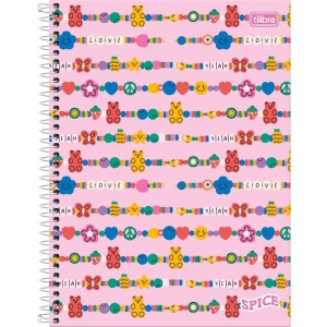 Caderno 01x1 Capa Dura Spice Feminino 80 Folhas-104372-39826