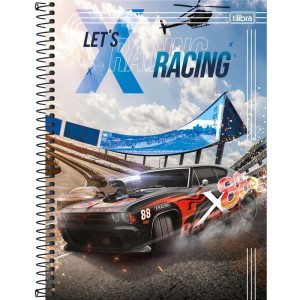 Caderno 01x1 Capa Dura X-racing 80fls.-110107-32701