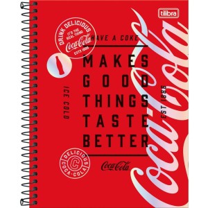 Caderno 01x1 Cp.dura Colegial Coca Cola 80fls.-109203-87496