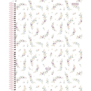 Caderno 01x1 Cp.dura Colegial Detalhes Glitter 80f-109776-54926