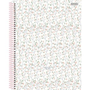 Caderno 01x1 Cp.dura Colegial Detalhes Glitter 80f-109776-89064