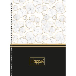 Caderno 01x1 Cp.dura Colegial Happen Glitter 80f-109774-25743