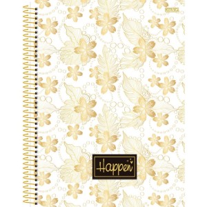 Caderno 01x1 Cp.dura Colegial Happen Glitter 80f-109774-32685