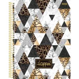 Caderno 01x1 Cp.dura Colegial Happen Glitter 80f-109774-64537