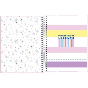 Caderno 01x1 Cp.dura Colegial Happy 80fls.-109292-14415