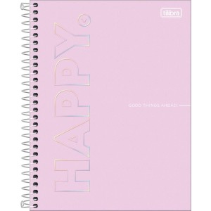 Caderno 01x1 Cp.dura Colegial Happy 80fls.-109292-58829