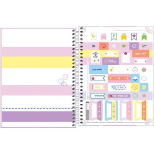 Caderno 01x1 Cp.dura Colegial Happy 80fls.-109292-59825