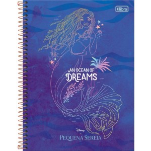 Caderno 10x1 Capa Dura A Pequena Sereia 160fls.-109216-33747