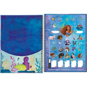 Caderno 10x1 Capa Dura A Pequena Sereia 160fls.-109216-45484