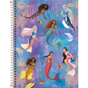 Caderno 10x1 Capa Dura A Pequena Sereia 160fls.-109216-80460