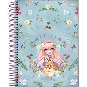 Caderno 10x1 Capa Dura La Fadinne 160fls-110459-36018