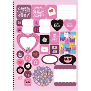 Caderno 10x1 Capa Dura Love 160f-109874-39328