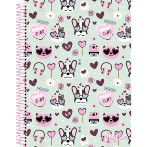 Caderno 10x1 Capa Dura Love 160f-109874-51636