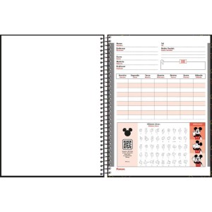 Caderno 10x1 Capa Dura Mickey Libras 160f-110541-29080