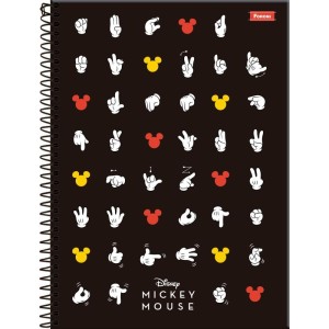 Caderno 10x1 Capa Dura Mickey Libras 160f-110541-30312