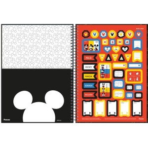 Caderno 10x1 Capa Dura Mickey Libras 160f-110541-99966