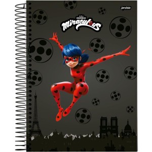 Caderno 10x1 Capa Dura Miraculous 160fls.-110447-69909