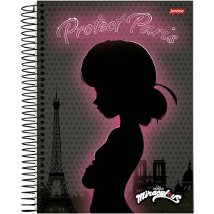 Caderno 10x1 Capa Dura Miraculous 160fls.-110447-73854