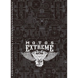 Caderno 10x1 Capa Dura Motos Extreme 160f-109868-39847