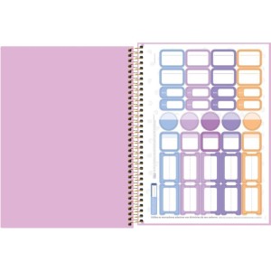 Caderno 10x1 Capa Dura Neon Connect Feminino 160fls.-109246-19915