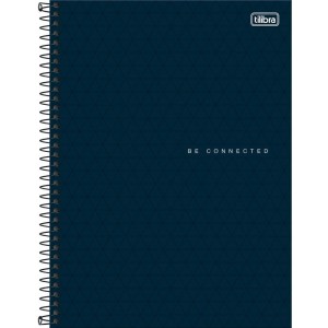 Caderno 10x1 Capa Dura Neon Connect Masculino 160fls-109247-11823