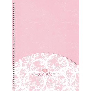 Caderno 10x1 Capa Dura Rosa Rose 160f-109771-50523