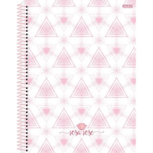 Caderno 10x1 Capa Dura Rosa Rose 160f-109771-95237