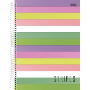 Caderno 10x1 Capa Dura Stripes 160f-109759-25410