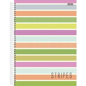 Caderno 10x1 Capa Dura Stripes 160f-109759-36278