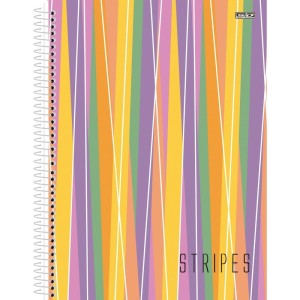 Caderno 10x1 Capa Dura Stripes 160f-109759-70934