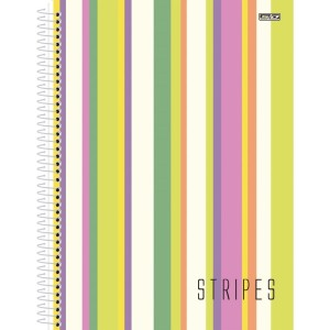 Caderno 10x1 Capa Dura Stripes 160f-109759-98908