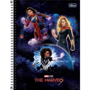 Caderno 10x1 Capa Dura The Marvels 160fls.-109234-45619