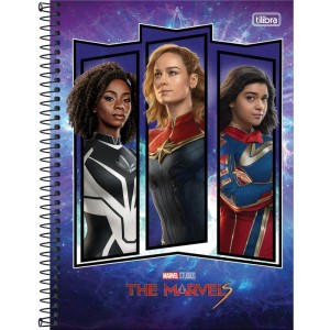 Caderno 10x1 Capa Dura The Marvels 160fls.-109234-54951