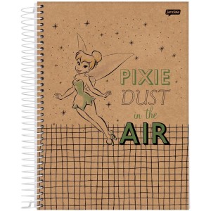 Caderno 10x1 Capa Dura Tinker Bell Kraft 160fls.-110442-51161